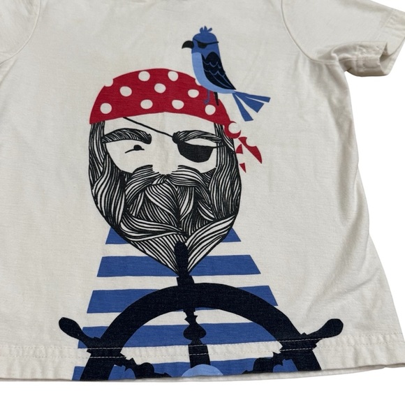 Janie and Jack Pirate and Parrot Summer Vacation Island Basic Tee Size 2-3T - Picture 3 of 6